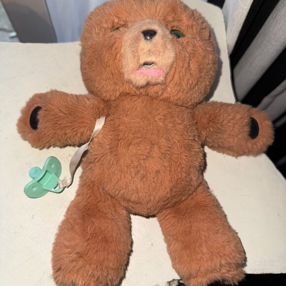 Little Pets Cozy Dozy Cubbles Teddy Bear with Pacifier Works See Video - Picture 9 of 11